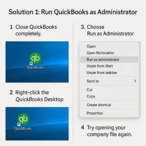 Run QuickBooks as administrator