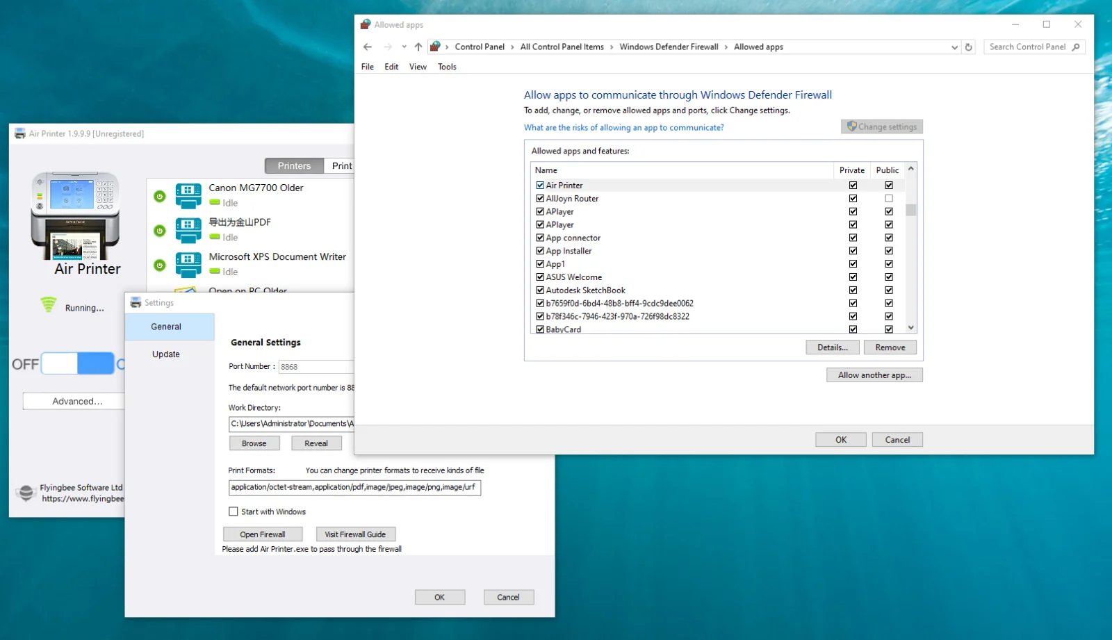 Allow QuickBooks through Windows Firewall