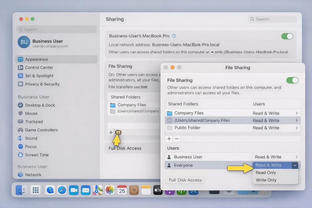 QuickBooks file sharing on Mac