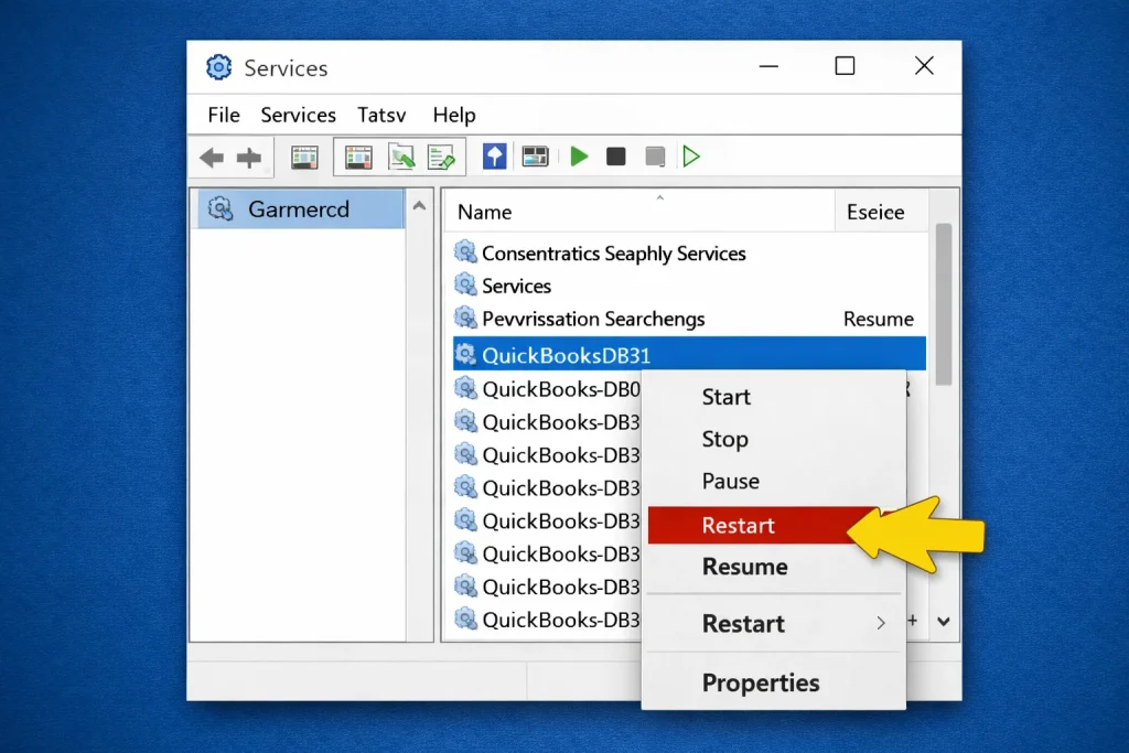 QuickBooks Database Server service